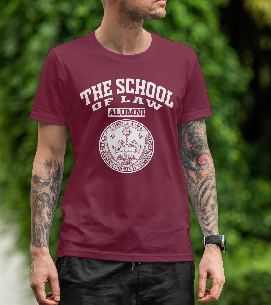 The School Of Law Alumni Loyola Universitas Seal T-Shirt
