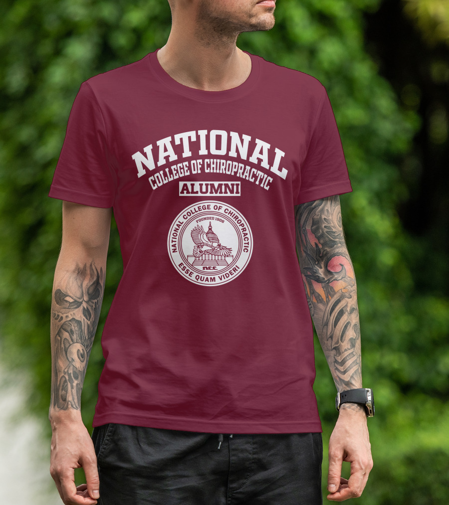 National College Of Chiropractic Alumni Founded 1906 Esse Quam Videri T-Shirt