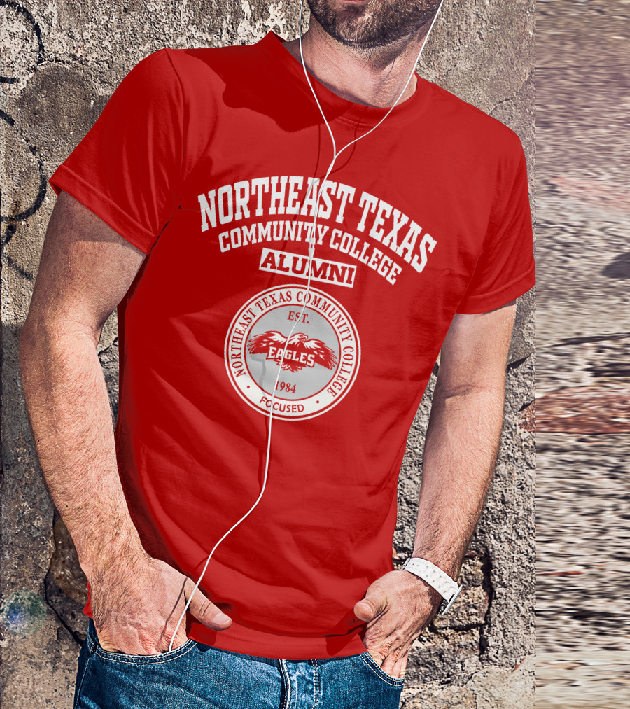 Northeast Texas Community College Alumni Eagles Est. 1984 Focused T-Shirt