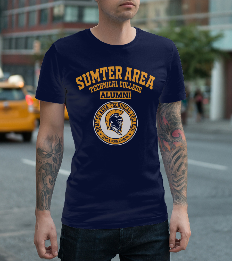 Sumter Area Technical College Alumni South Carolina Spartan Head T-Shirt