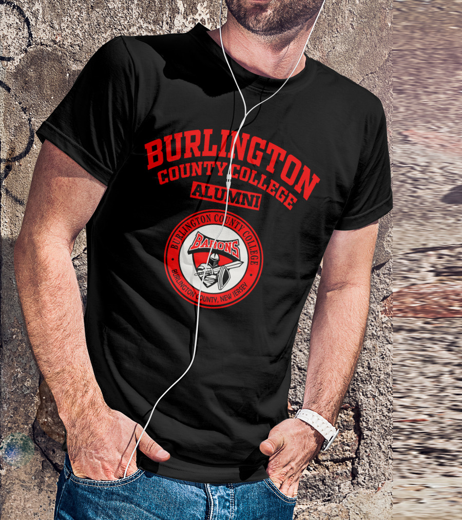 Burlington County College Alumni Barons Burlington County New Jersey T-Shirt