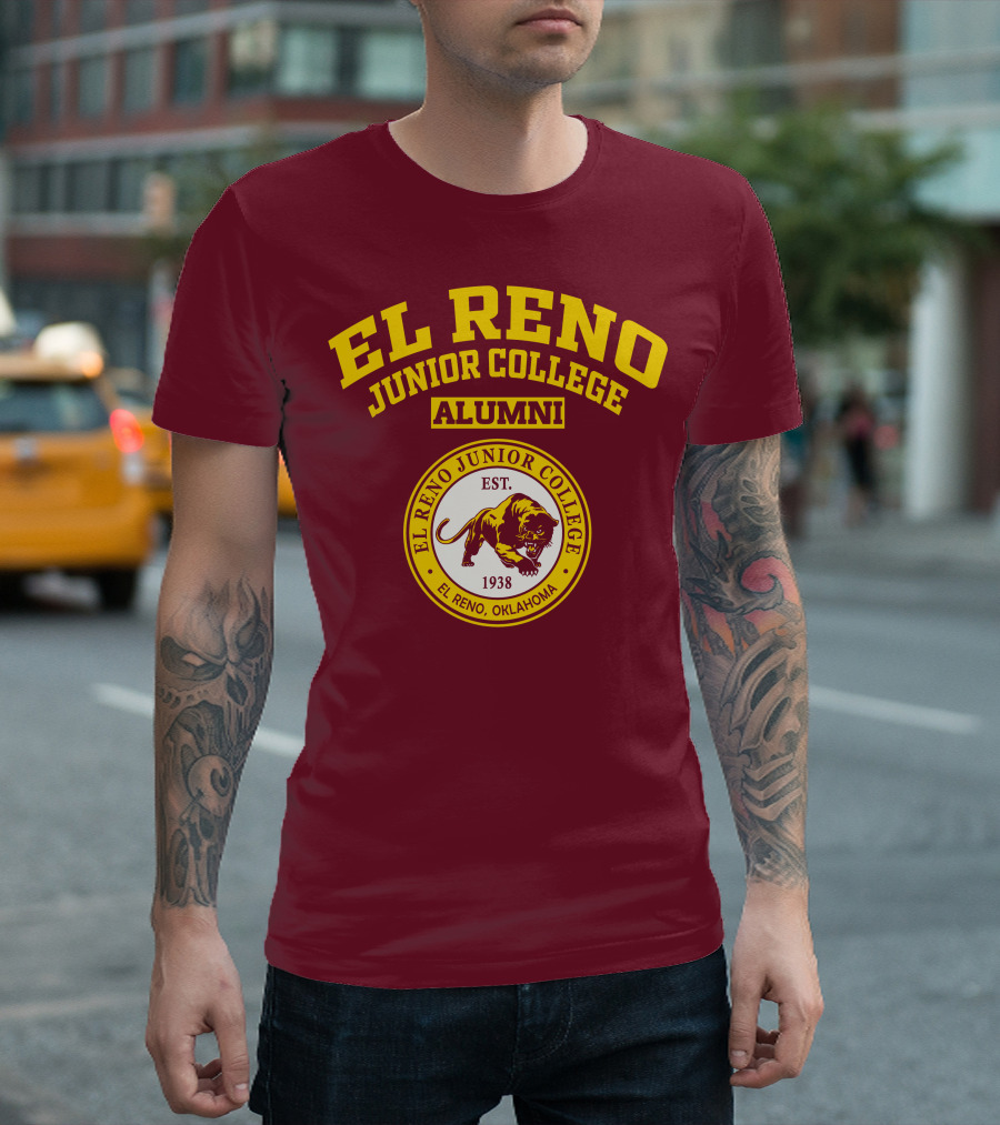 EL RENO JUNIOR COLLEGE ALUMNI EST 1938 EL RENO OKLAHOMA T-Shirt