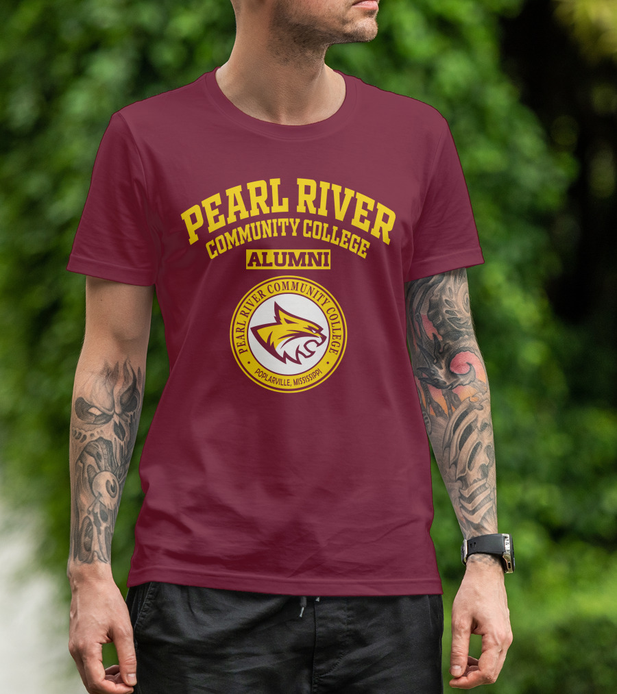 Pearl River Community College Alumni Poplarville Mississippi Wildcat T-Shirt