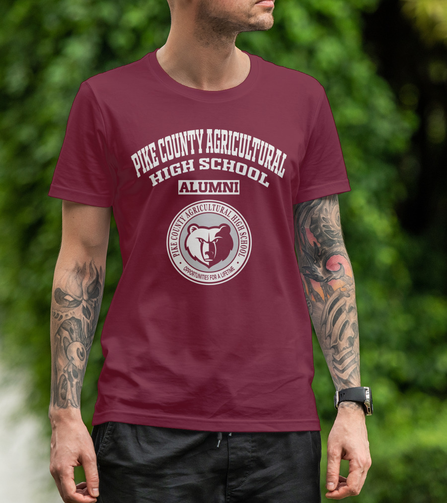 Pike County Agricultural High School Alumni Opportunities For A Lifetime Bear T-Shirt