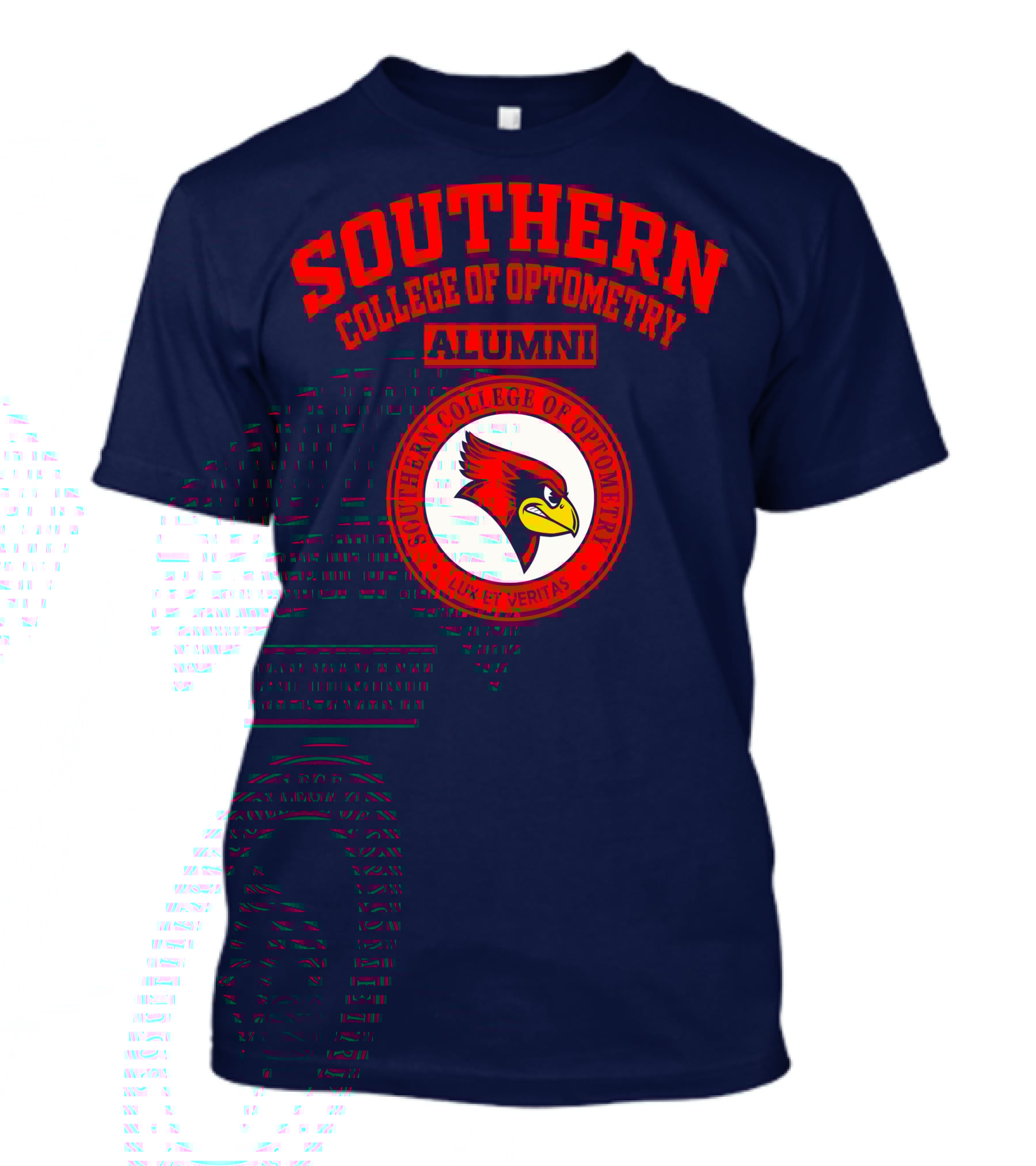 Southern College Of Optometry Alumni Lux Et Veritas Cardinal T-Shirt