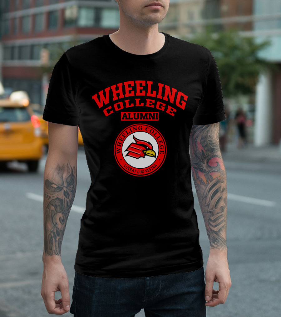 Wheeling College Alumni Cardinal Seal Luceat Lux Vestra T-Shirt