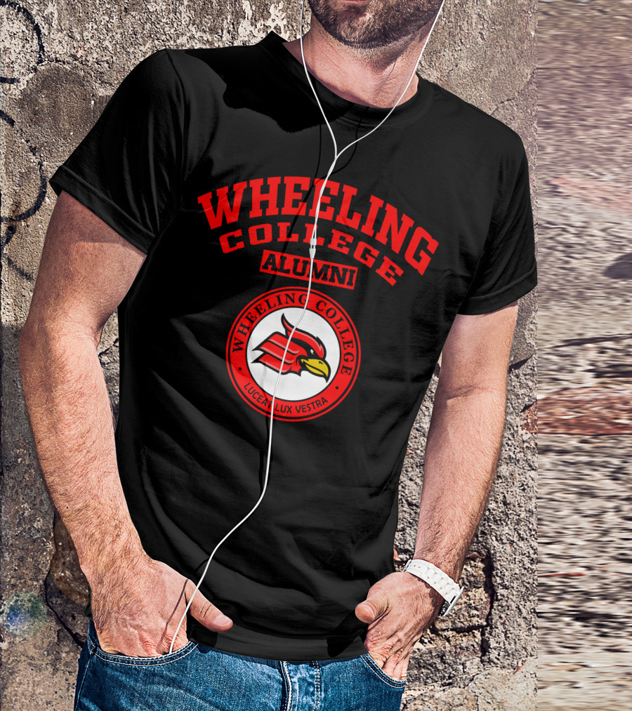 Wheeling College Alumni Cardinal Seal Luceat Lux Vestra T-Shirt