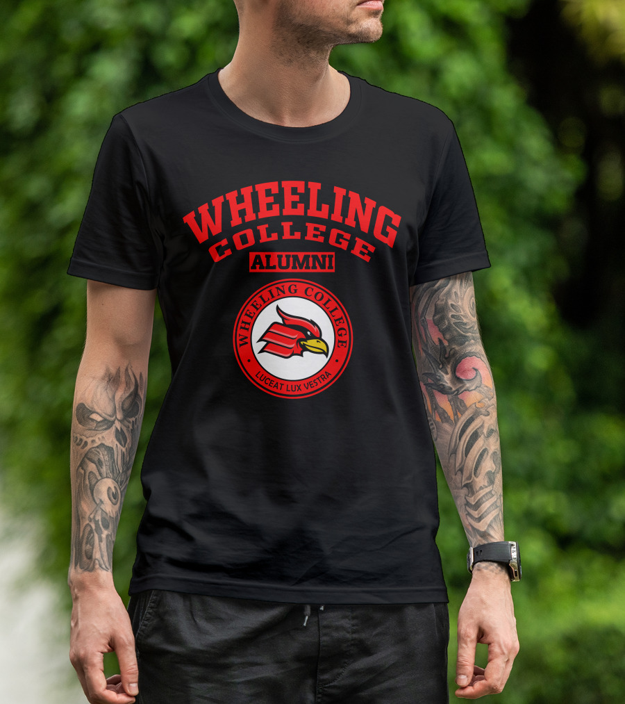 Wheeling College Alumni Cardinal Seal Luceat Lux Vestra T-Shirt