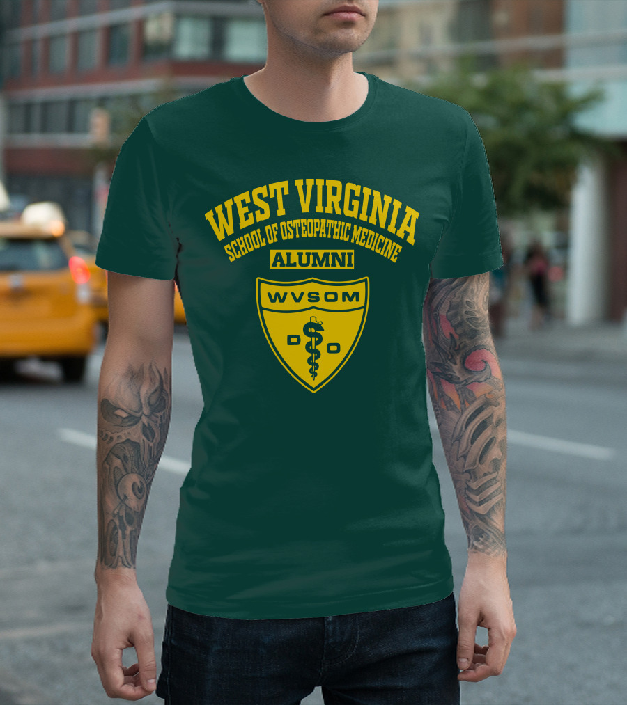West Virginia School of Osteopathic Medicine Alumni WVSOM DO Shield T-Shirt