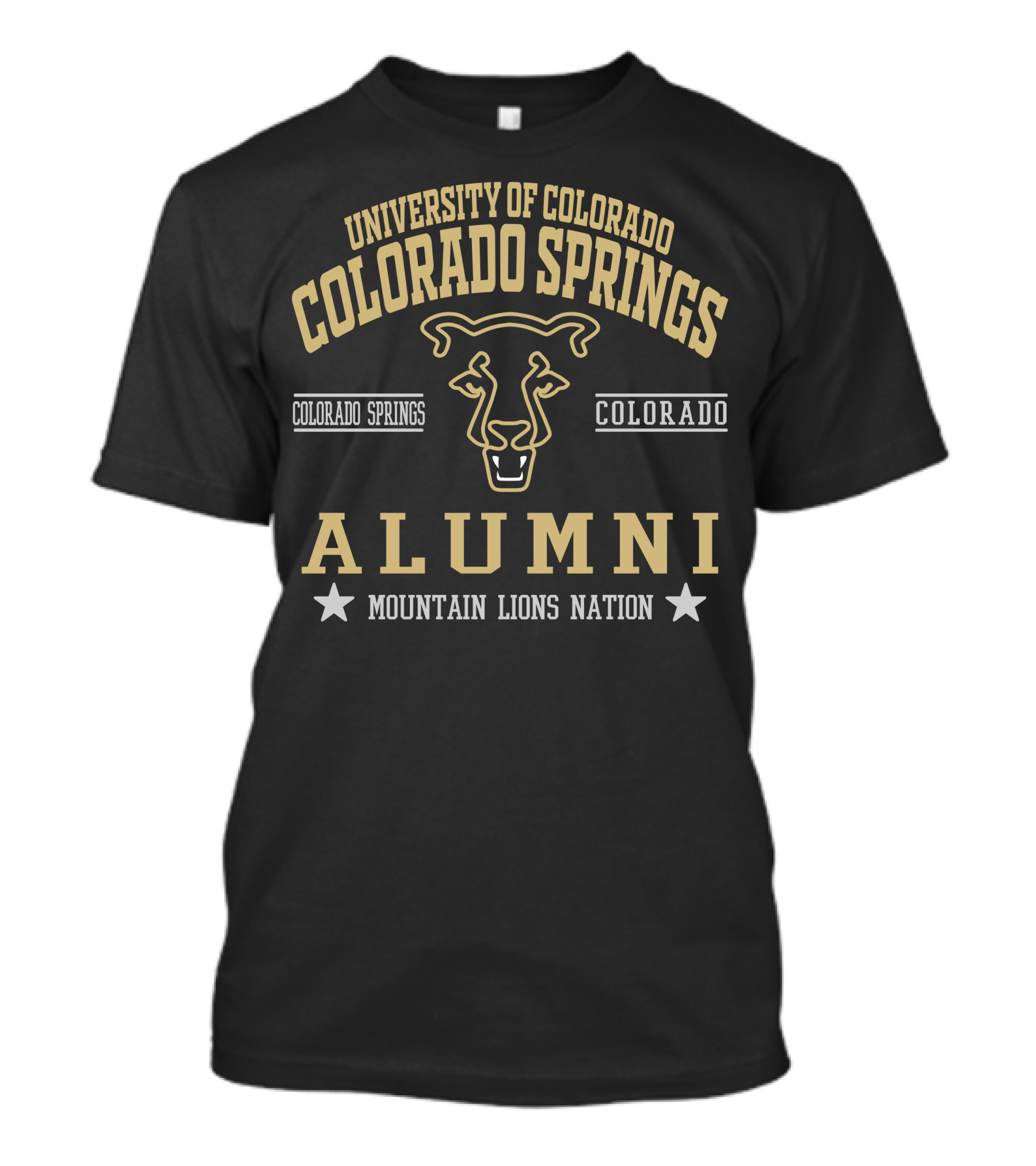 University Of Colorado Colorado Springs Alumni Mountain Lions Nation Colorado Springs Colorado T-Shirt