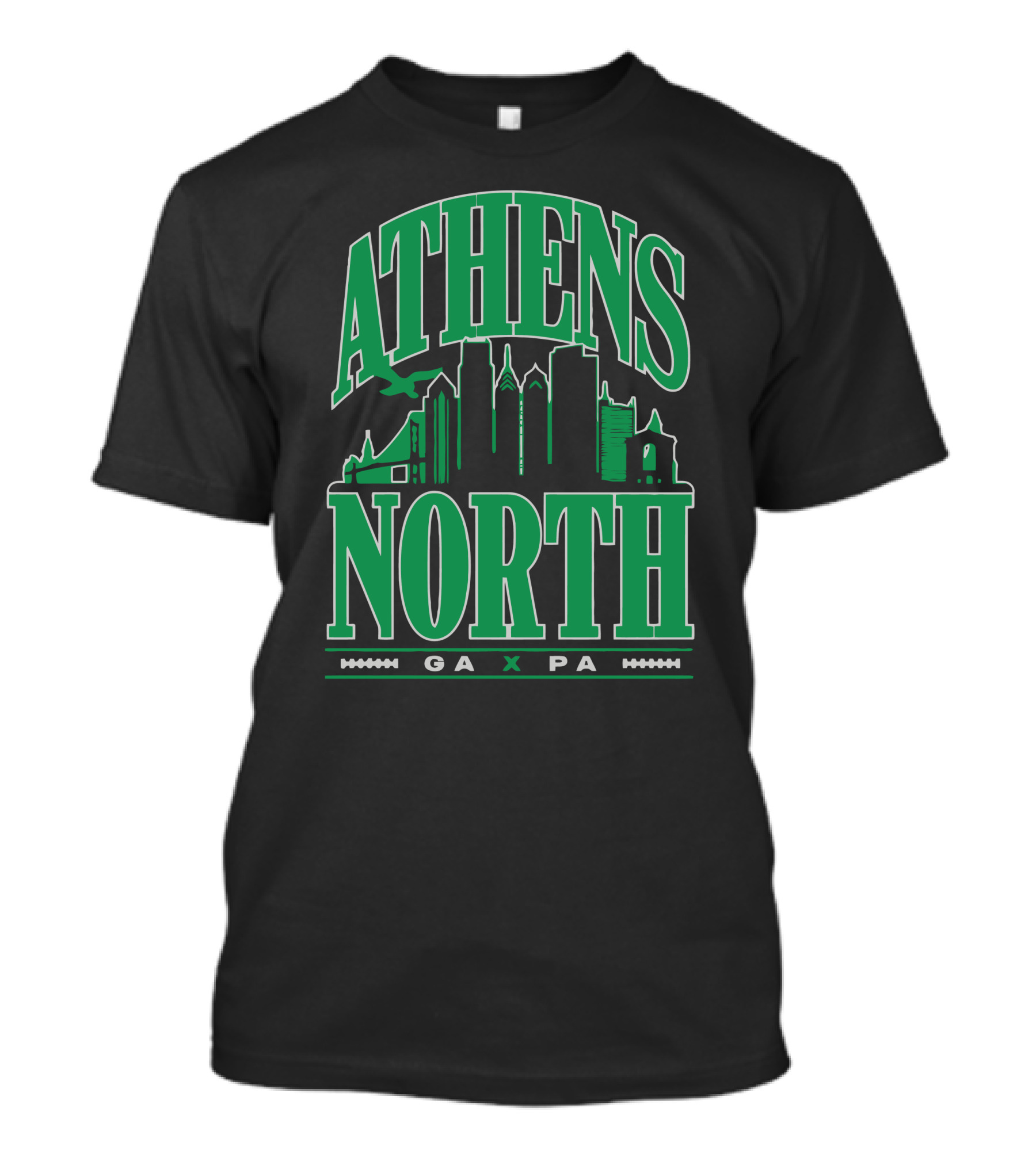 ATHENS NORTH GA PA Skyline T-Shirt