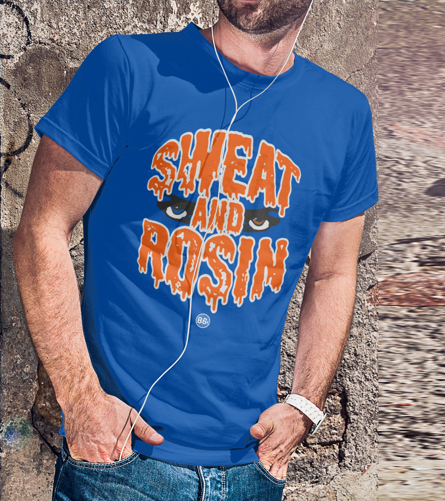 SWEAT AND ROSIN Eyes Dripping Orange 86 T-Shirt