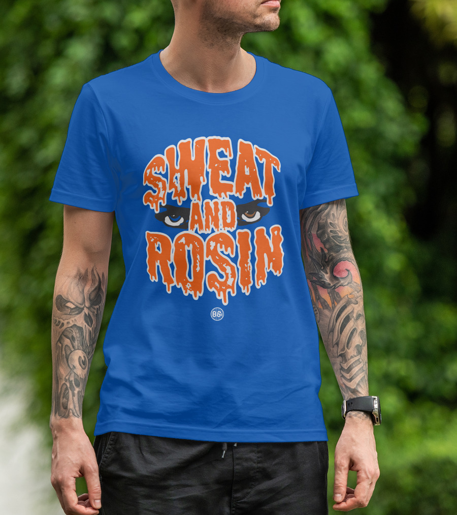 SWEAT AND ROSIN Eyes Dripping Orange 86 T-Shirt