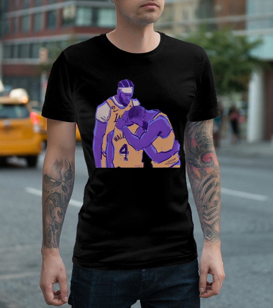 Jack Perkins Lonnie Iv Lakers Team Purehoop Walker 4 T-Shirt