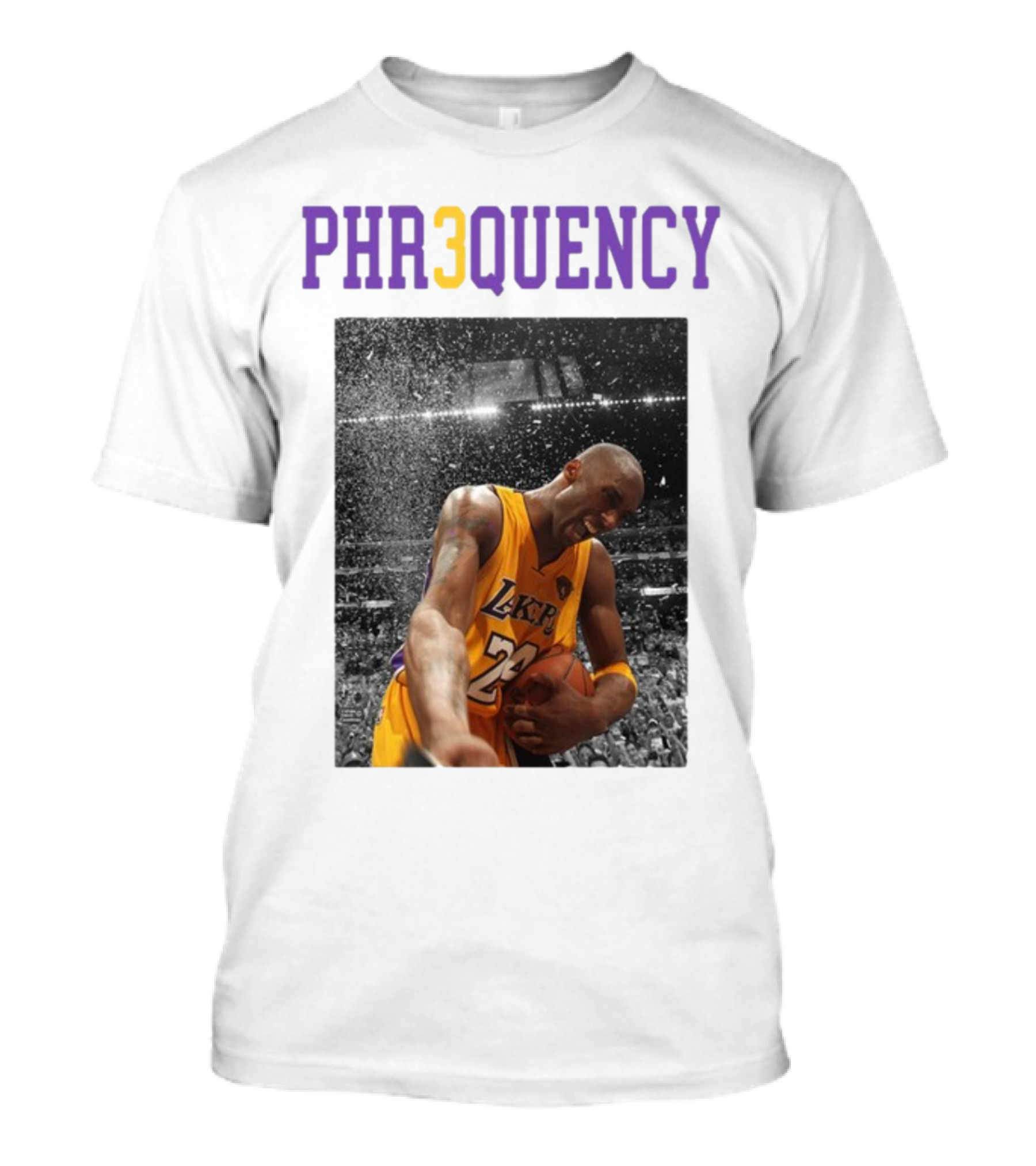 PHR3QUENCY Lakers 24 Basketball T-Shirt