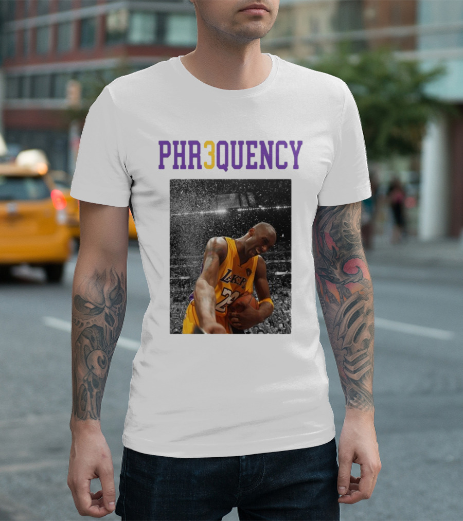 PHR3QUENCY Lakers 24 Basketball T-Shirt