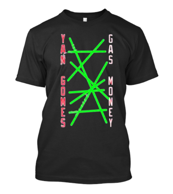 Yan Gomes Gas Money Neon Green Abstract Baseball T-Shirt
