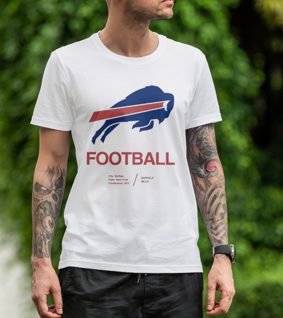 Buffalo Bills Football City Buffalo State New York Conference AFC T-Shirt