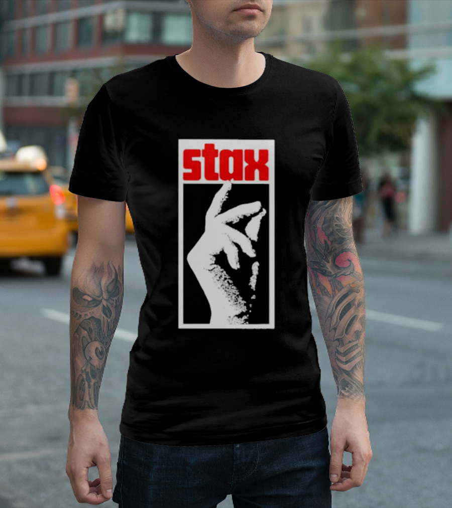 Stax Records Merch Classic Stax Snap Logo Hand T-Shirt