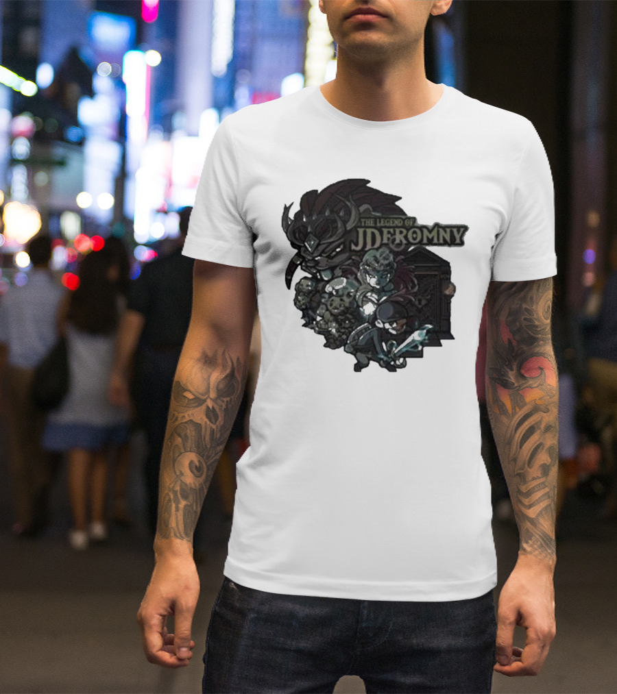 The Legend Of Jdromny Dark Adventure Characters T-Shirt