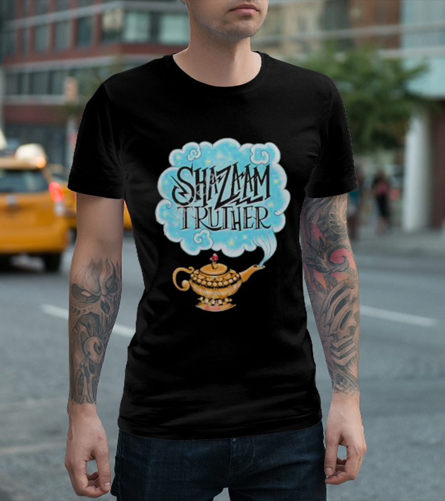 Shazaam Truther Magic Lamp Cloud T-Shirt