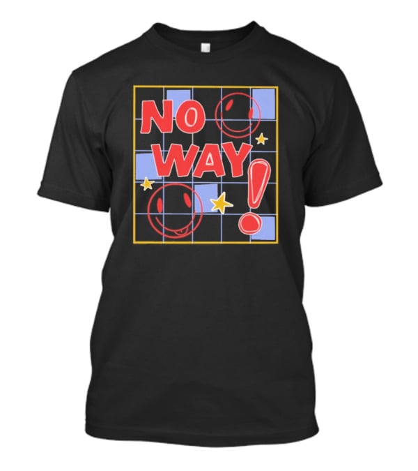 No Way Smile Faces Stars Pattern Nephyrus T-Shirt