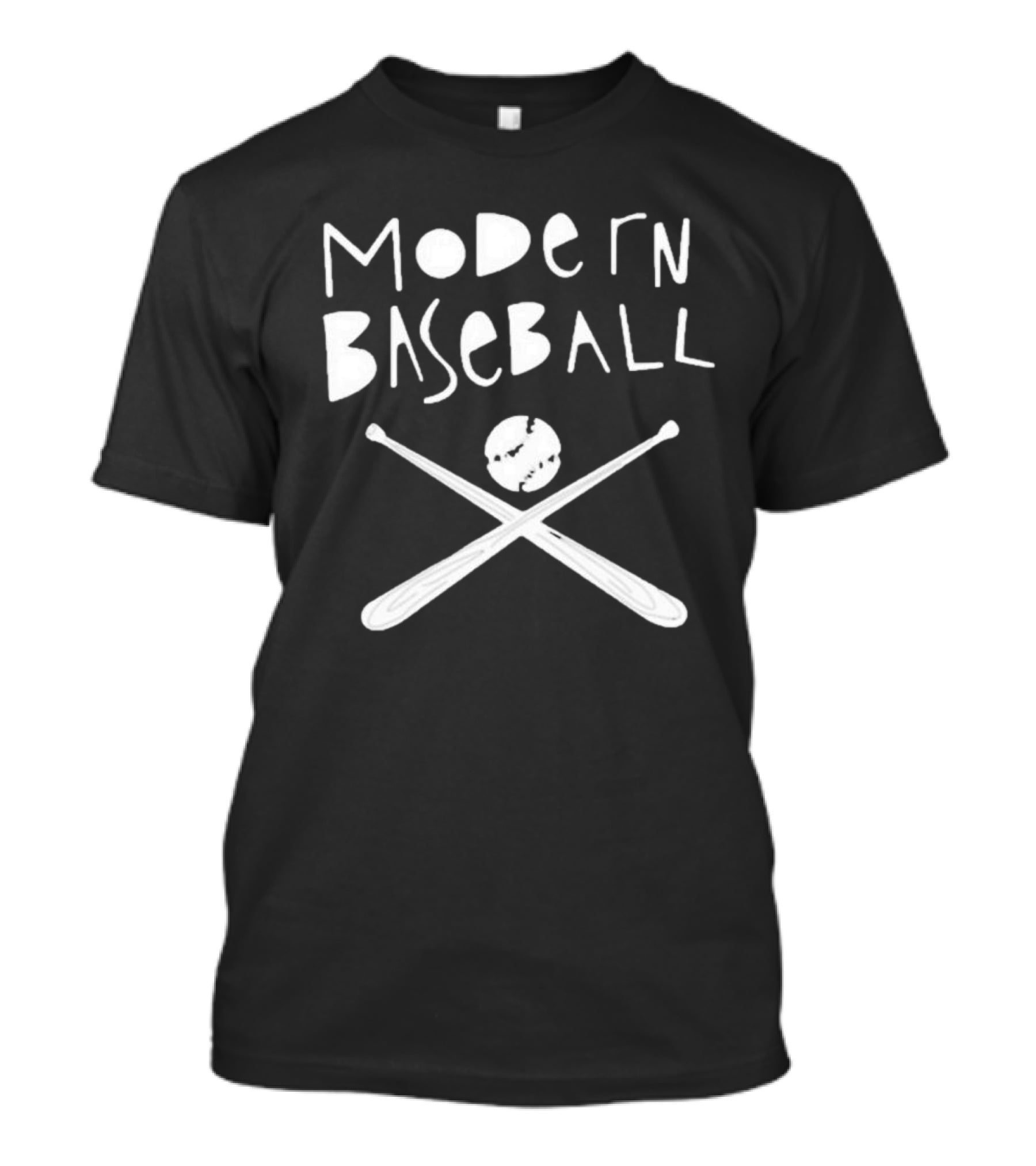 Modern Baseball Crossed Bats And Ball T-Shirt