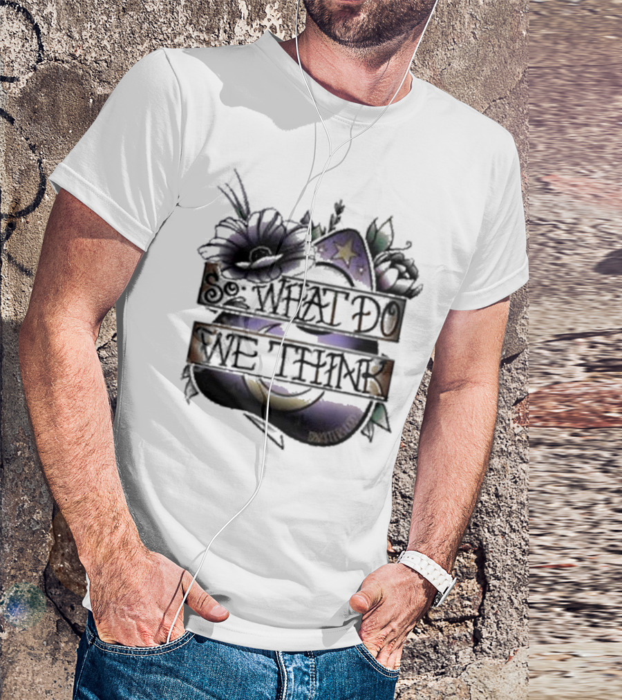 So What Do We Think Moon And Stars Floral T-Shirt