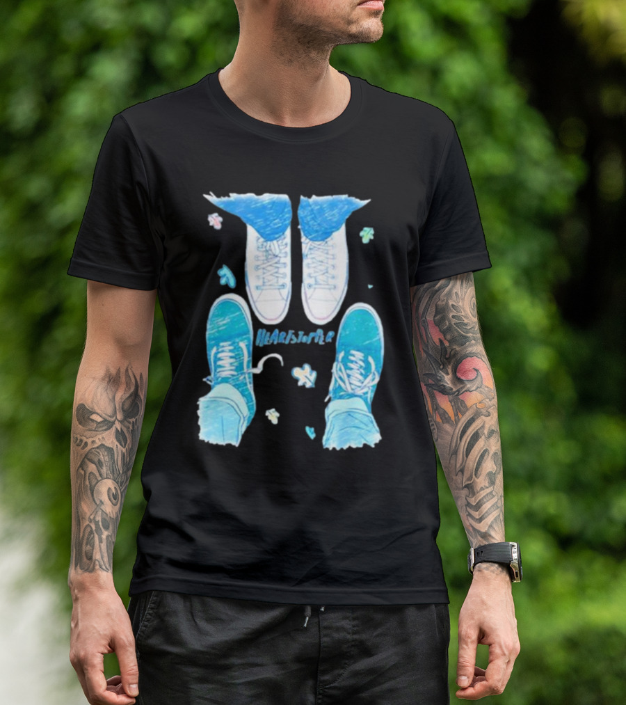 Heartstopper Nick And Charlie Shoes Pastel Sketch T-Shirt