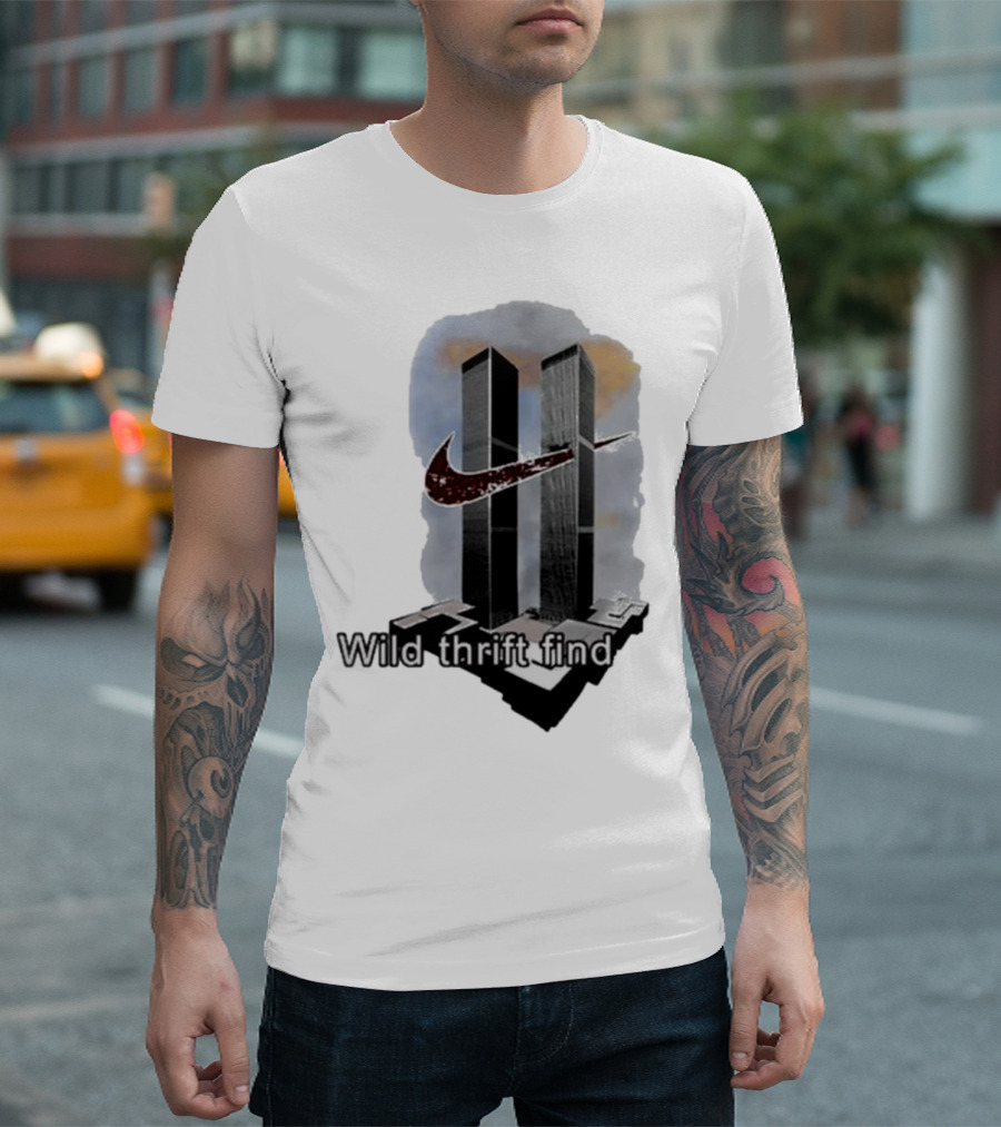 Wild Thrift Find Screenshot Tiktok Twin Towers T-Shirt