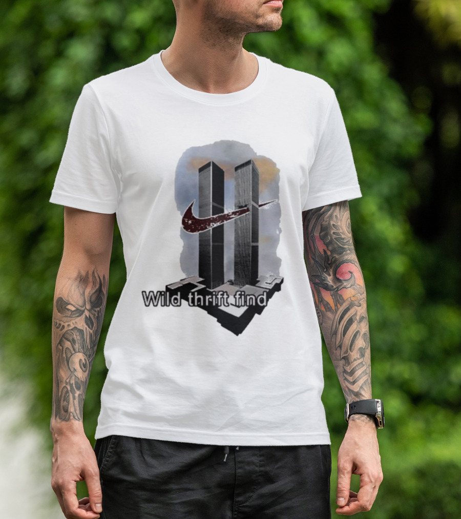 Wild Thrift Find Screenshot Tiktok Twin Towers T-Shirt