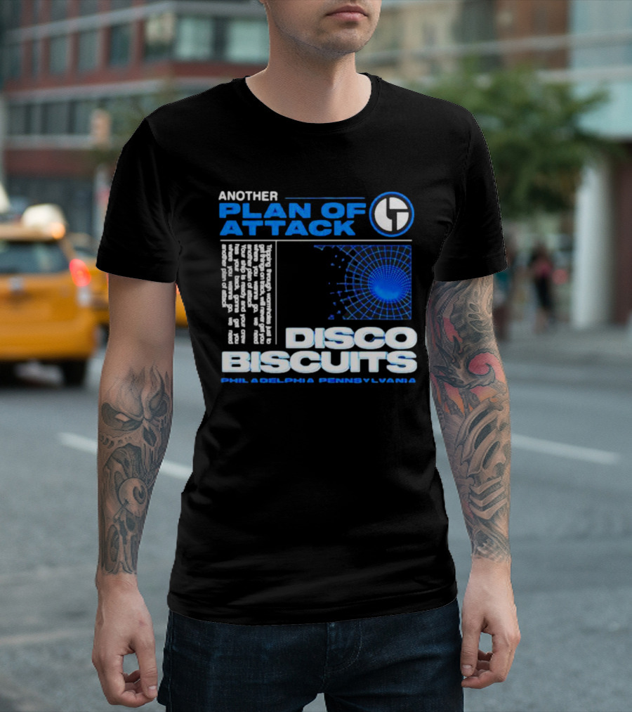 Another Plan of Attack Disco Biscuits Philadelphia Pennsylvania T-Shirt