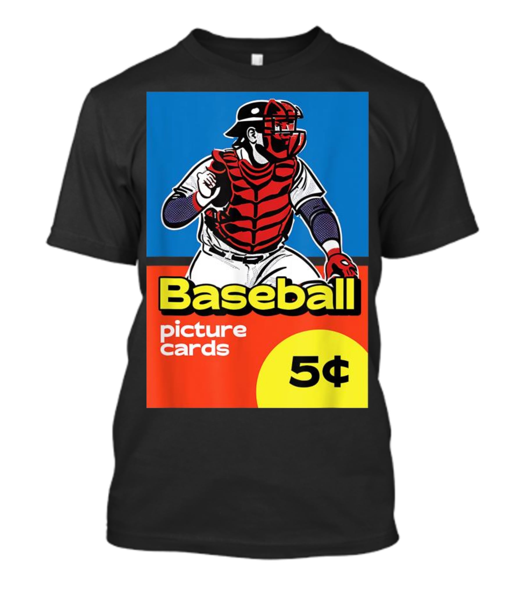Baseball Picture Cards 5¢ Catcher T-Shirt