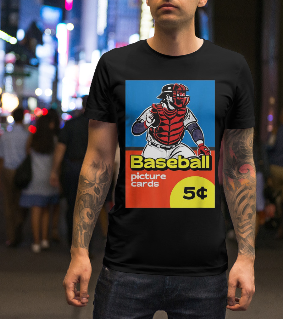 Baseball Picture Cards 5¢ Catcher T-Shirt