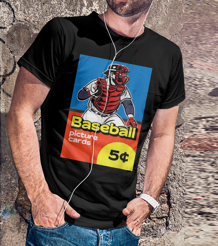 Baseball Picture Cards 5¢ Catcher T-Shirt