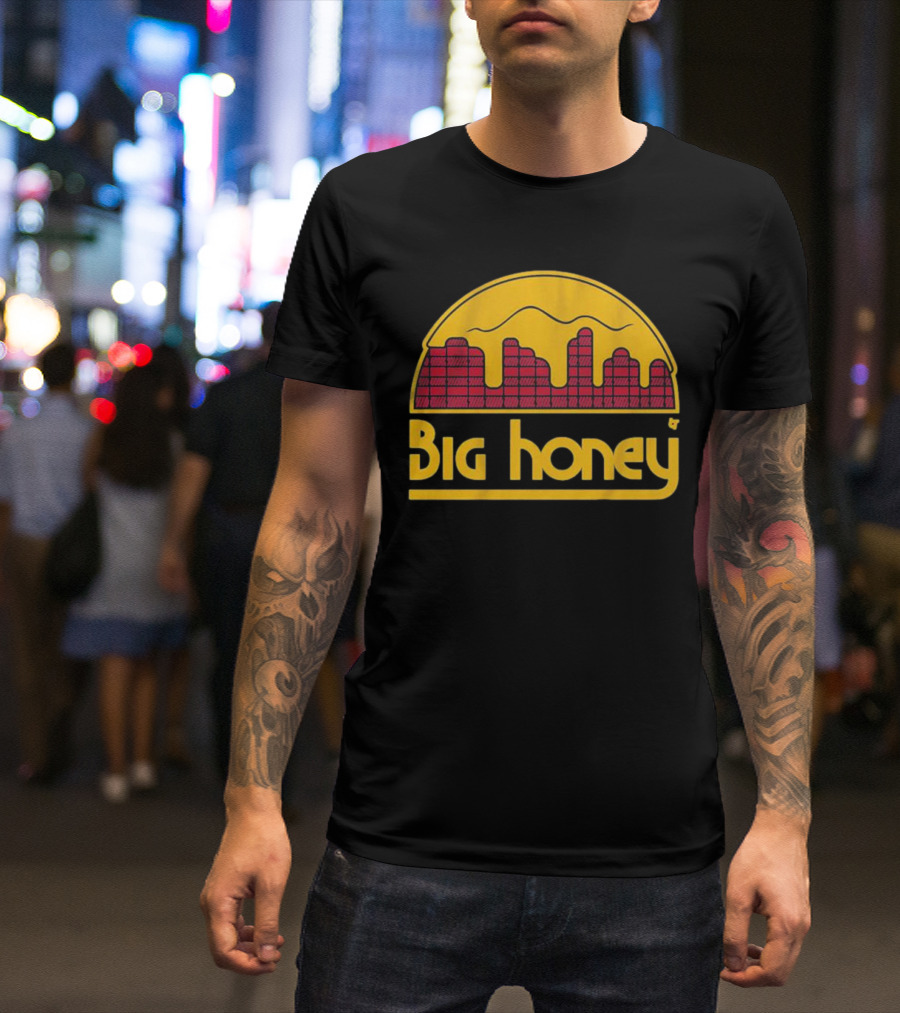Big Honey Denver Skyline Honeycomb Nuggets Fan T-Shirt