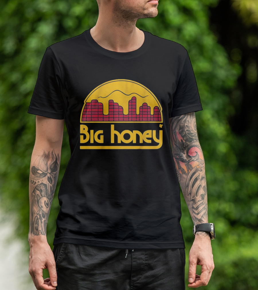 Big Honey Denver Skyline Honeycomb Nuggets Fan T-Shirt