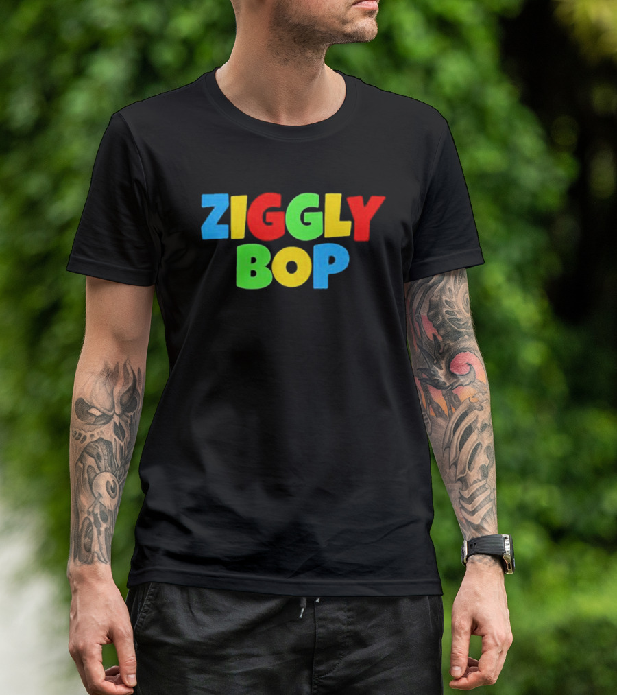 Ziggly Bop Colorful 90s Style Fun Letters T-Shirt