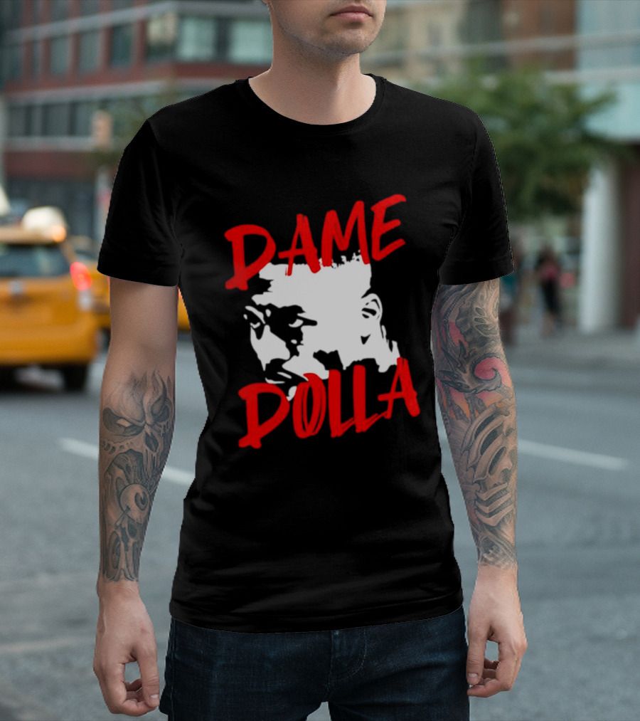 Dame Dolla Face Portrait Star Blazers T-Shirt
