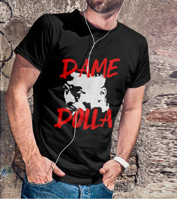 Dame Dolla Face Portrait Star Blazers T-Shirt