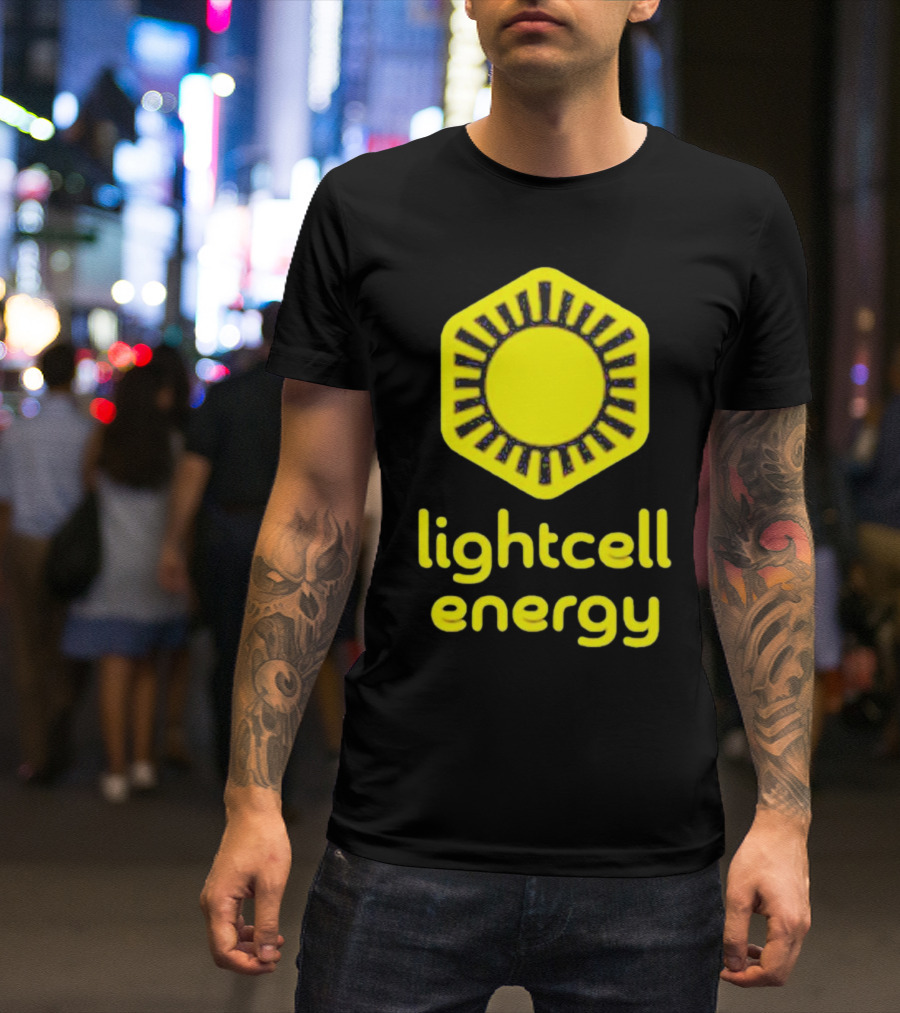 Danielle Fong Lightcell Energy Sunburst Hexagon T-Shirt
