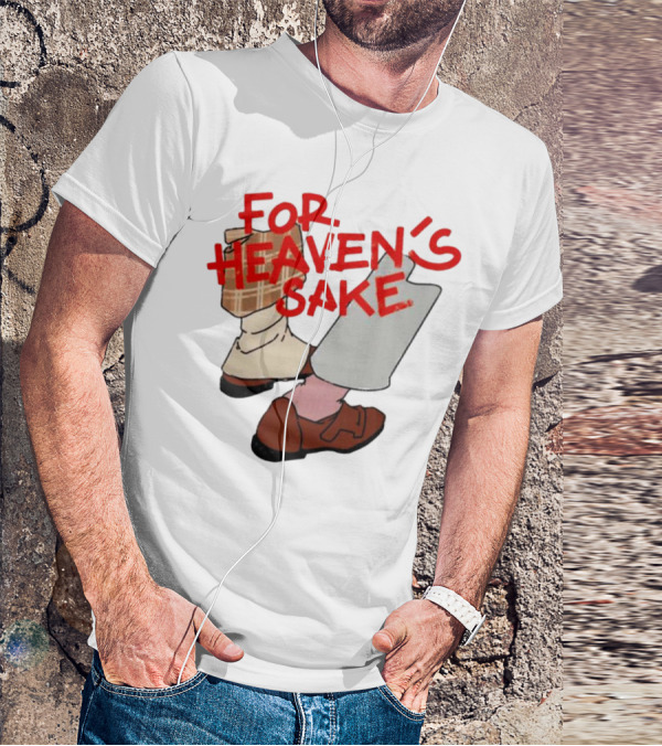 For Heaven's Sake Good Omens Walking Shoes T-Shirt