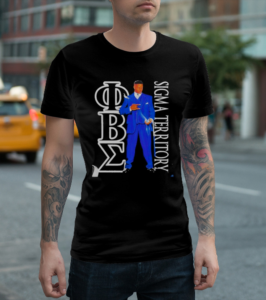 Sigma Territory iobz Phi Beta Sigma Greek Letters T-Shirt