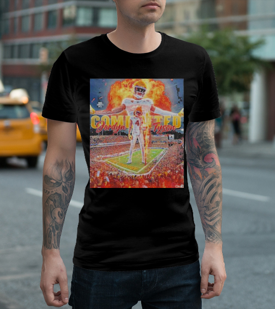 Jordyn Tyson Committed To Arizona State Football Stadium Scene T-Shirt