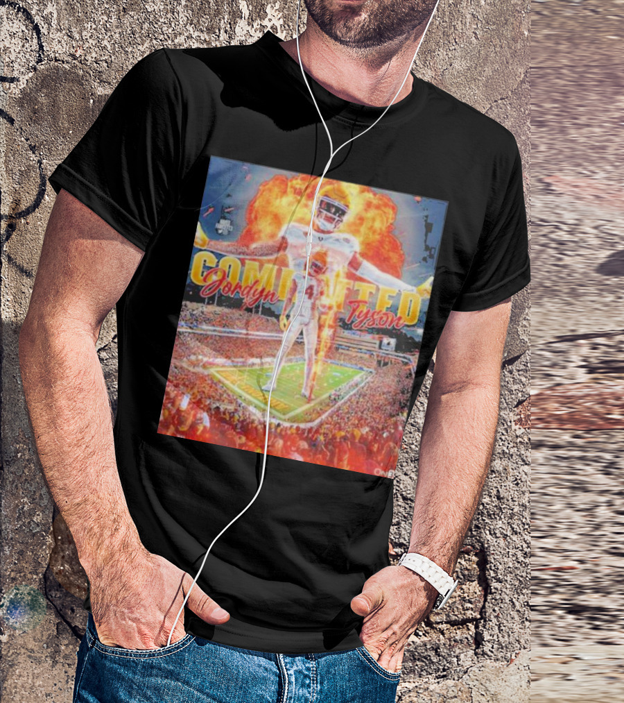 Jordyn Tyson Committed To Arizona State Football Stadium Scene T-Shirt