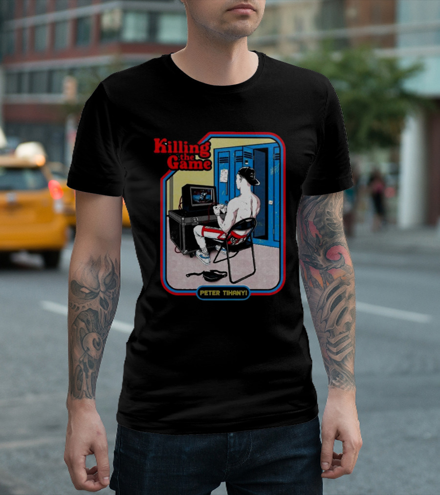 Killing The Game Peter Tihanyi Locker Room Gamer Scene T-Shirt