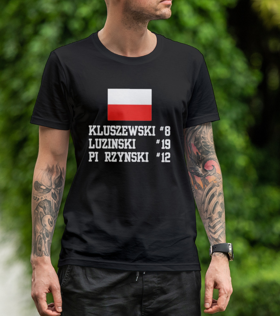 Kluszewski 8 Luzinski 19 Pierzynski 12 Polish Flag T-Shirt