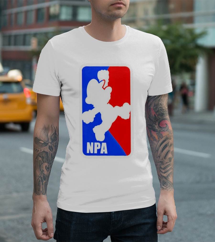 Mario NPA National Plumber Association NBA T-Shirt