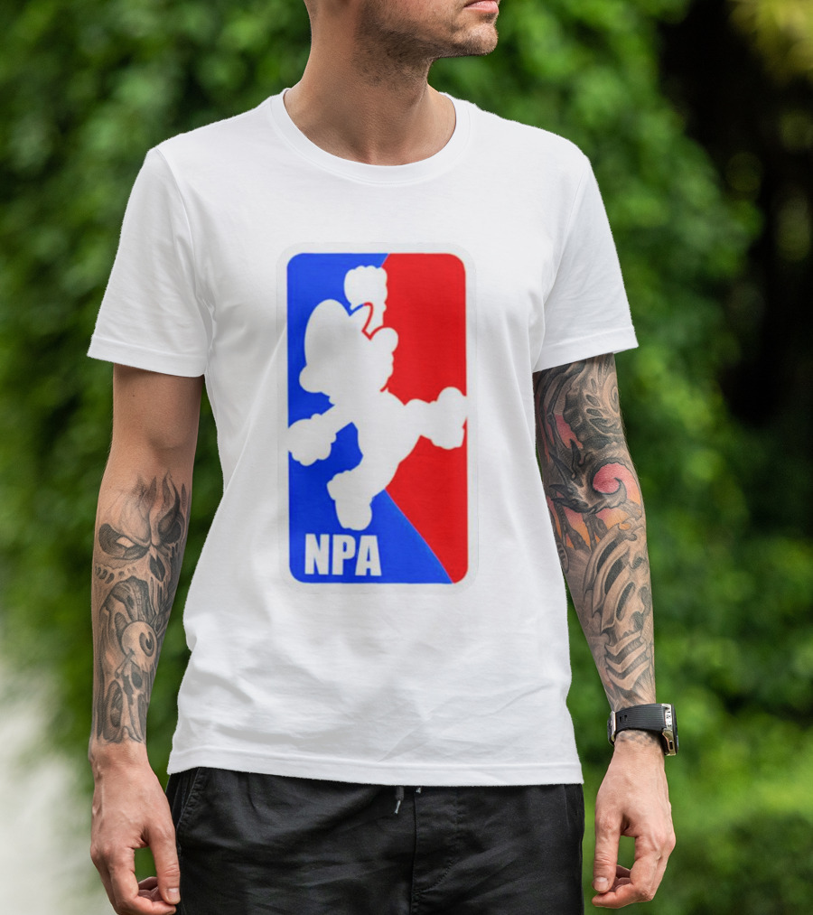 Mario NPA National Plumber Association NBA T-Shirt