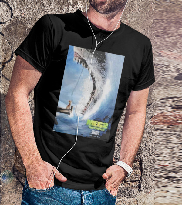 MEG 2 The Trench Shark Image Theater Release August 4 T-Shirt